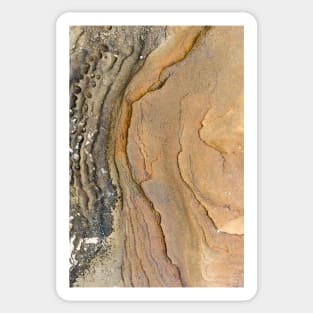 Beach side intimate rock texture Sticker